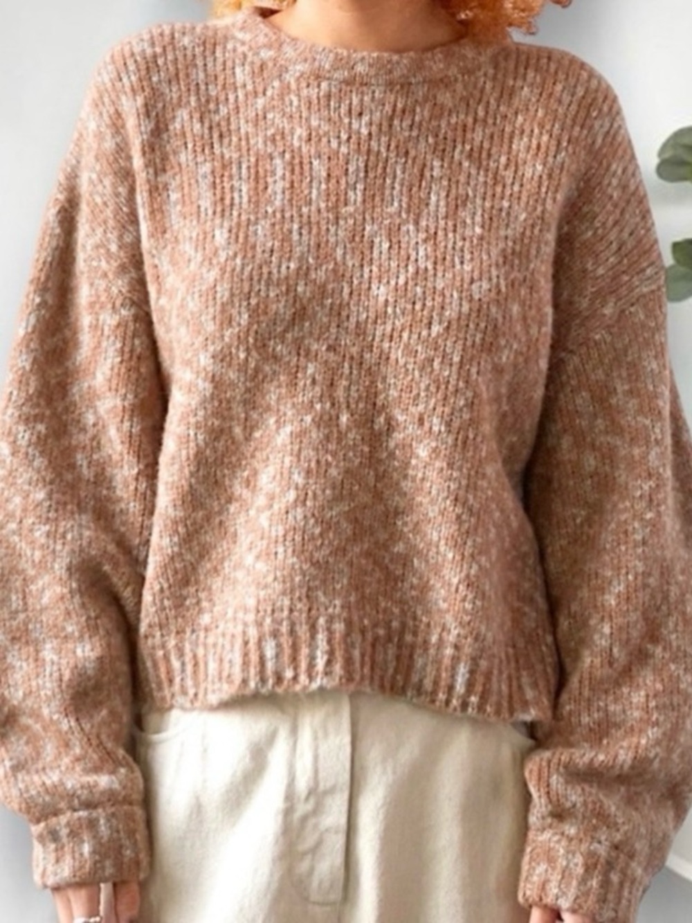Atelier Delphine Balloon Sleeve Sweater, Bambi Melange Baby Alpaca XS/S